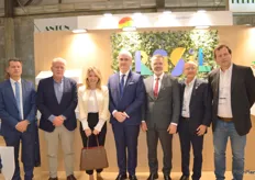 The Brazilian country pavilion of Fruits from Brazil was very busy with Brazilian Ambassador in Spain and Embassy staff visiting too. Leandro Zenni Estevao, from the Brazilian Embassy, Jaime de la Figueira, from IFEMA Madrid, Andressa Beig Jordao, from Brazil’s Minitry of Agriculture and Ambassador Orlando Leite Ribeiro, Waldyr Promecia, Ita Citrus, Jorge de Souza and Luke Eduardo Raffaelli from Abrafrutas.